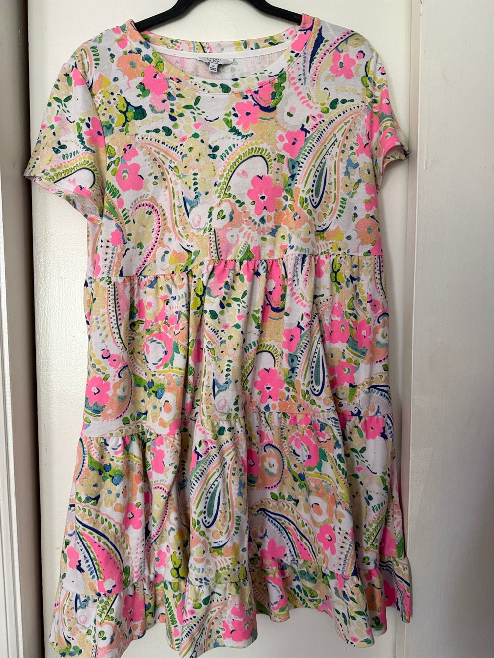 Floral Paisley Tiered Dress